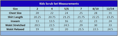 Kids Doctor Costume Size Chart Kids Doctor Costumes