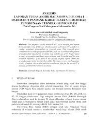 Bab iii metodologi 3.1 tinjauan umum dalam suatu perencanaan embung, terlebih dahulu harus dilakukan survey dan investigasi dari lokasi yang. Pdf Analisis Laporan Tugas Akhir Mahasiswa Diploma I Dari Sudut Pandang Kaidah Karya Ilmiah Dan Penggunaan Teknologi Informasi