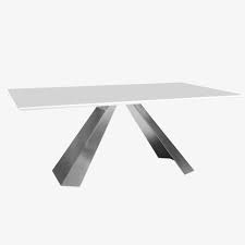 Dining table sets create wonderful opportunities for shared meals with family, group gatherings, and entertaining guests. White Glass Dining Table Anastasia Table Mobler Furniture Edmonton