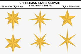 Free download christmas svg icons for logos, websites and mobile apps, useable in sketch or adobe illustrator. Christmas Stars Clipart Png Eps Files Download Free Svg Files Creative Fabrica