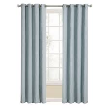Allen Roth Aberleigh 84 In Slate Blue Polyester Grommet Light Filtering Single Curtain Panel Lowes Com Grommet Window Treatments Panel Curtains Curtains