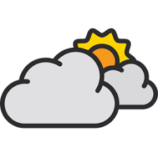 Sun Behind Cloud Icon Of Colored Outline Style Available In Svg Png Eps Ai Icon Fonts The clip art image is transparent background and png format which can be easily used for any free creative project. sun behind cloud icon of colored