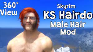 360 View Skyrim Ks Hairdo 265 Male Hair Mod Full Reference Guide Youtube