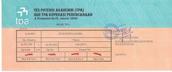 Maybe you would like to learn more about one of these? Test Potensi Akademik Tpa Bappenas Jakarta Gigih Forda Nama An Ordinary People