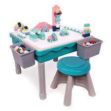 Multifunction Large Size Building Blocks Table Kids Play Game Learning Table Baby Model Building Toys Table Educational In 2020 Block Table Kids Playing Building Toys