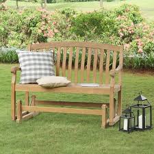 Cynthia Teak Glider Bench Teak Patio Furniture Patio Seating Arrangement Resin Patio Furniture
