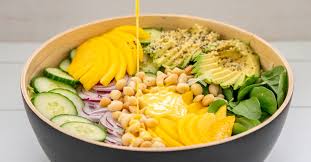 Peel mangoes with vegetable peeler. Mango Salad Dressing Sweet And Creamy A Crowd Pleaser