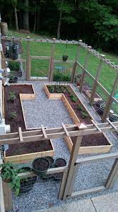 Fenced Raised Bed Garden Diy Raised Garden Backyard Vegetable Gardens Backyard Landscaping