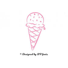 Pâte à modeler glace le cornet de glaces ♥ play doh ice cream cone container ⓥⓘⓓéⓞ ⓥⓘⓓéⓞ. Applique Cornet De Glace A Thermocoller Design By Bv Fonts