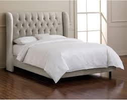 There are 573 king upholstered headboard for sale on etsy, and they cost $737.41 on average. Amazon Com Skyline Furniture Velvet King Tufted Wingback Bed Light Gray Furniture Decor