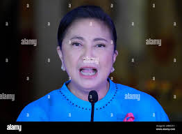 Philippine Vice President Leni Robredo announces her bid to run for  president in next year's elections during a speech in Quezon city, Metro  Manila, Philippines