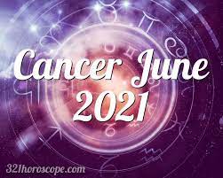 If you're shopping today, you'll happily shop till you drop. Horoscope Cancer June 2021