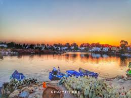 One More Glance At The Ageless Ports Of Punic Carthage On Sunset Graciously Harboring Fishers Every Day From Around Tuni In 2020 New Downtown Carthage Tunisia