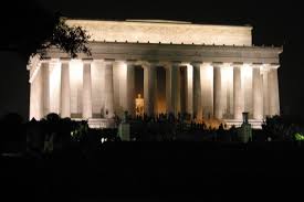 Lincoln memorial last night washington dc stupid memories river outdoor outdoors souvenirs. Lincoln Memorial At Night Pics4learning