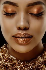 7,365 Black Woman Gold Lips Stock Photos