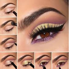Schminktipps Fur Braune Augen Farbpalette Nah Gold Lila Eye Makeup Steps Shimmer Eye Makeup Smokey Eye Makeup