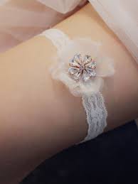 The only size we have is yours. Bridal Wedding Garter White Polyester Lace Wedding Garters Milanoo Com