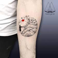 Cats On The Moon Tattoo By Mentat Gamze Tattoos Art Tattoo Red Tattoos