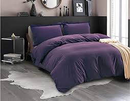 Then, layer another pillow on top of each dressed in a king sham. Must Have Elegant Comfort Luxury 3 Piece Duvet Cover Set Ultra Soft 1500 Thread Count Egyptian Quality Hotel Collection Comforter Cover With Button Closure And 2 Pillow Shams Full Queen Eggplant Purple From