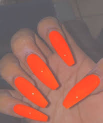 See more ideas about orange nails, manicure, nails. Follow TryyveaytyÑ• For More Rorrin Pins Orange Acrylic Nails Long Acrylic Nails Coffin Fall Acrylic Nails
