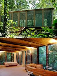 Desain rumah unik ini, berbentuk pesawat luar angkasa di tengah hutan. 38 Rumah Kayu Hutan Rumah Populer