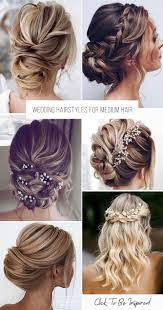 41 Perfect Wedding Hairstyles For Medium Hair Medium Hair Styles Wedding Hairstyles For Medium Hair Hairdo Wedding