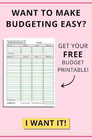 Even successful businesspeople know how to budget their money wisely. Budget Worksheet Budgeting Worksheets Budget Printables Budgeting Finances