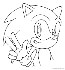 Sonic is a bright blue hedgehog who wears running shoes and moves at supersonic speed. Sonic Coloring Pages Games Free Sonic Printable 2021 1064 Coloring4free Coloring4free Com