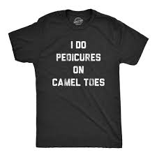 Mens I Do Pedicures On Camel Toes Tshirt Funny Toe Nails Innuendo Graphic  Tee (Heather Black) - S Graphic Tees - Walmart.com