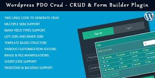 Wordpress Pdo Crud Crud Form Builder Plugin For Wordpress Prosyscom Tech Form Builder Plugins Wordpress Plugins