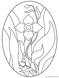 Stained glass images make the perfect coloring pages. Flower Stained Glass Coloring Pages Coloring4free Coloring4free Com