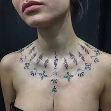 Getting a tattoo or piercing is a big decision. Handpoke By Andrew Novitskiy A 149 Collar Bone Tattoo Neck Tattoo Body Tattoos