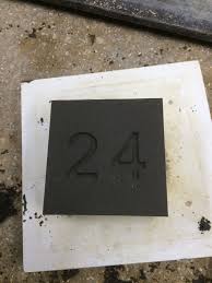 With a set of modern house numbers. Cast Stone Plaques Archives Westfield Artstone