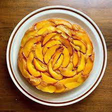 Sophie Luana On Instagram Peach Upside Down Cake With A Brown Butter Twist Thanks For T Peach Upside Down Cake Upside Down Cake Brown Butter