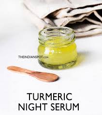 Turmeric Night Serum To Wake Up With Glowing Clear Skin The Indian Spot Clear Glowing Skin Night Serum Simple Skincare