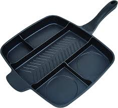 Roast beef has been a dinner table staple for many years. Amazon Com Master Pan Non Stick Divided Grill Fry Oven Meal Skillet 15 Black Home Kitchen