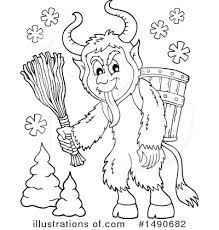 He was known by some as the devil of christmas and would punish naughty children all throughout europe. Krampus Clipart 1490682 Illustration By Visekart