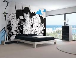 Black And White Graffiti Wall Art Graffiti Wall Murals Graffiti Bedroom Wall Decor Bedroom Bedroom Paint Design