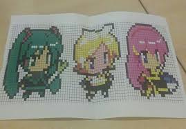 You can make as many cross stitch patterns as you'd like, and stitch them yourself or send them to friends and family. I Pixelated Luka Miku And Rin Vocaloid Amino