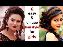 This haircut creates a rounded, soft look that will frame the face and create a warm head over to next management to find out more about this lovely model. 6 Easy And Different Hairstyles For Girls Cute Hairstyle Ladies Hair Style Hairstyle For Party Girls Hairstyles Easy Girl Hairstyles Womens Hairstyles