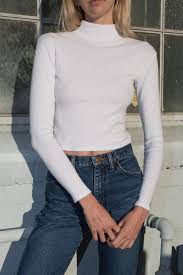 Black And White Long Sleeve Turtleneck Daniela Turtleneck Top Long Sleeves Tops Clothing White Turtleneck Outfit Turtle Neck Turtle Neck Top