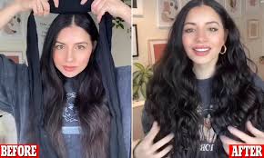 Roll the curl up from the bottom, pin in place and set with hairspray. Genius Tiktok Hack Reveals How To Curl Your Hair Using Just A Pair Of Stockings Daily Mail Online