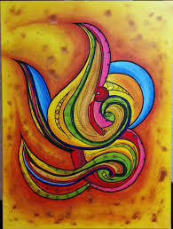Zentangle Colour Acrylic And Paint Pen On Canvas 101cm X 76cm By Rob Stevenson Original Abstract Painting Art Painting