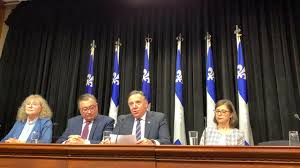 François legault, premier ministre, et m. Pour Le Moment La Pandemie De Covid 19 Francois Legault