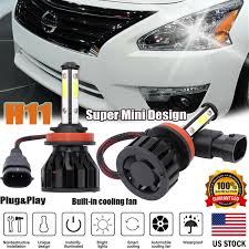 2pcs H11 550w Led Fog Light Bulbs For 2008 2014 Nissan Maxima Altima 6000k White Ebay