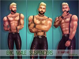 top 10 sims 4 best body mods you must have · 10. Mathcope S Eric Male Suspenders