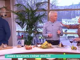 Watch the moment James Martin walked off This Morning set when Holly  Willoughby gagged on his food - Wales Online