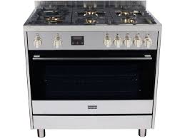 A double oven electric range takes this versatility one step further, allowing you to multitask with ease to bring your menu together perfectly. Franke Designer 90cm Upright Freestanding Gas Electric Cooker Stainless Steel From Reece