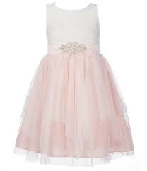 Rare Editions Little Girls 2t 6x Lace Bodice Tiered Mesh Dress Dillards Girls Special Occasion Dresses Dresses Quincenera Dresses