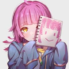 All you need it s pencil and eraser. Face Pink Hair Iooo666 Tennoji Rina Love Live Series Frontal View Anime Girls Simple Background Notebooks Drawing Portrait Yellow Eyes Love Live 2048x2048 Wallpaper Wallhaven Cc